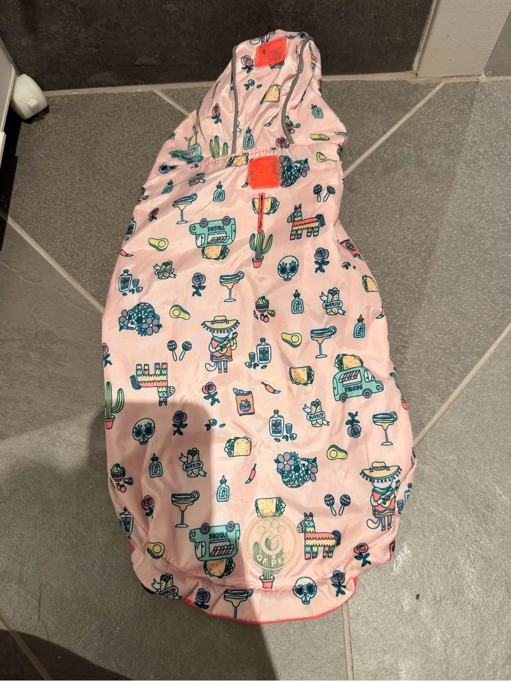 Reversible Dog raincoat